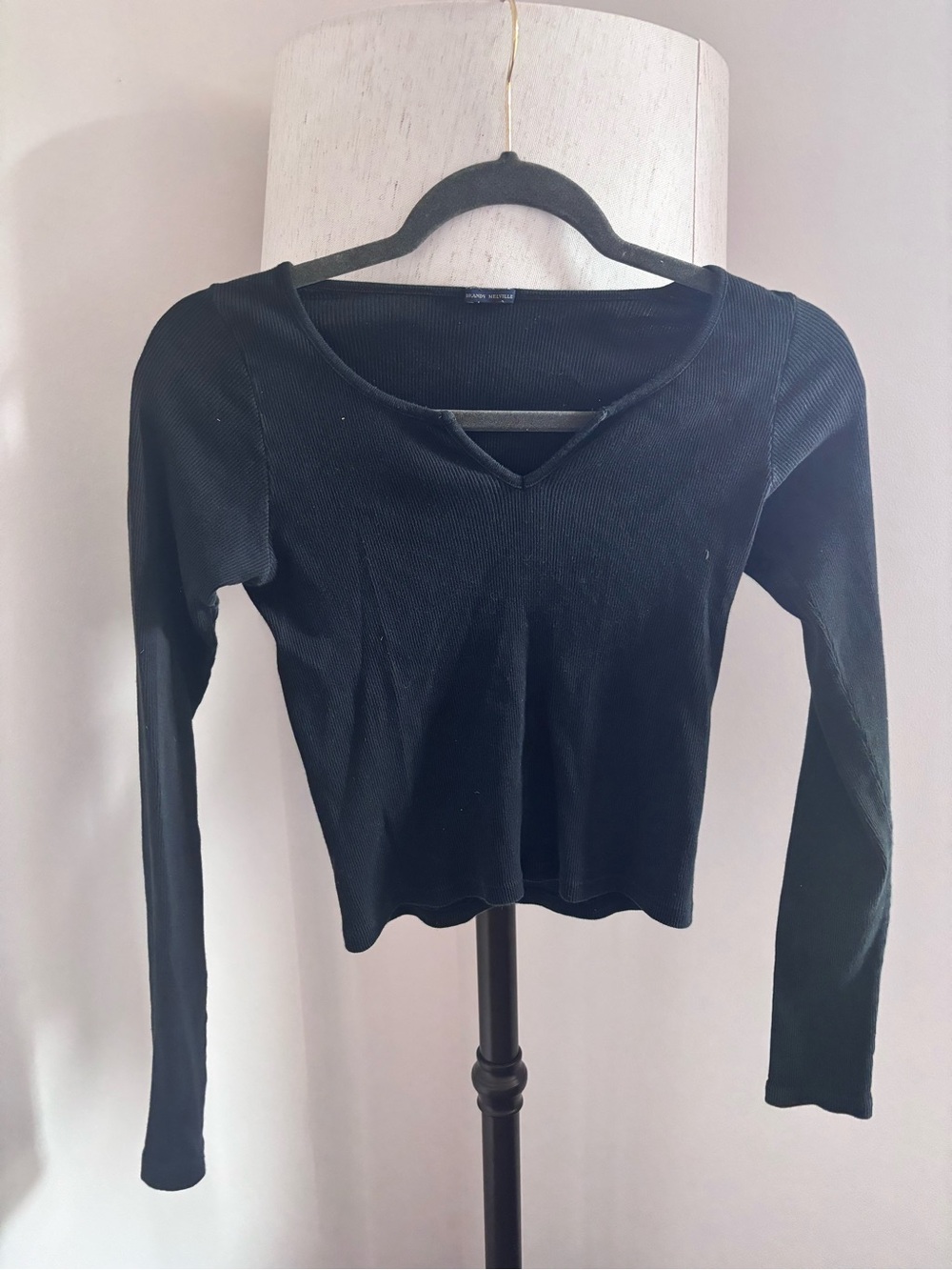 Brandy Melville Black Long-Sleeve Women's Top